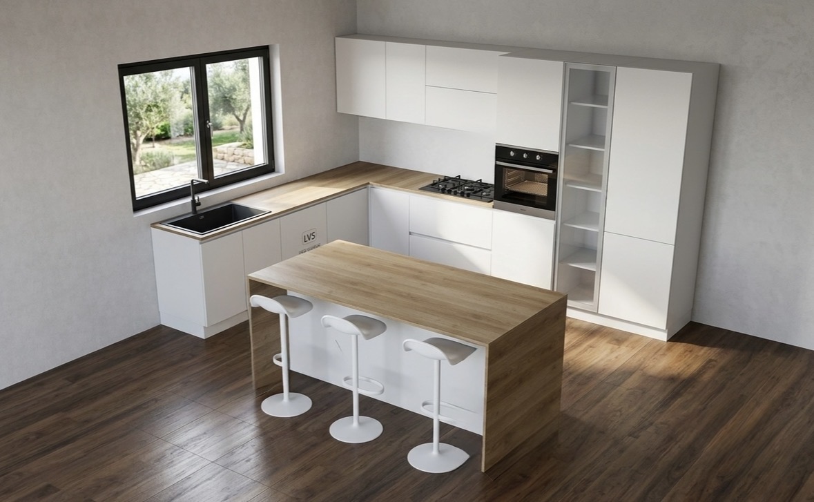 Cucina render 3